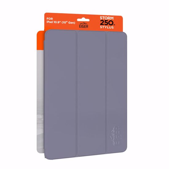 Picture of Eiger Eiger Storm 250m Stylus for Apple iPad 11 (11th Gen)/ 10.9 (10th Gen) in Lavender in Retail Sleeve